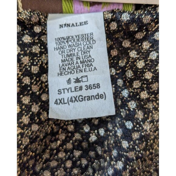 Vintage Womens Sheer Evening Jacket Plus 4XL Black Gold Sequin Rhinestone Clasp - Picture 8 of 8